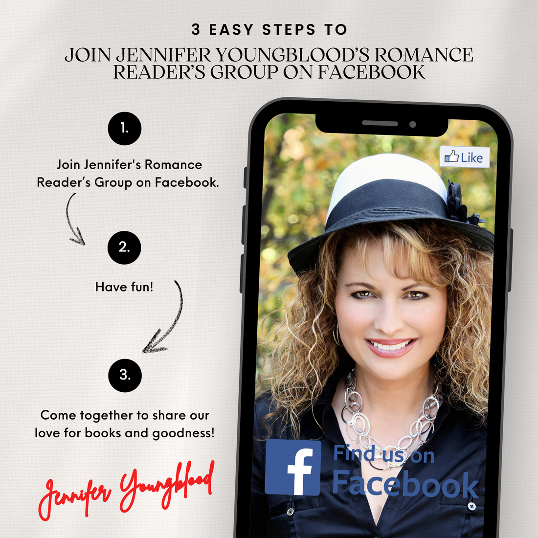 Join my New Readers Group on Facebook